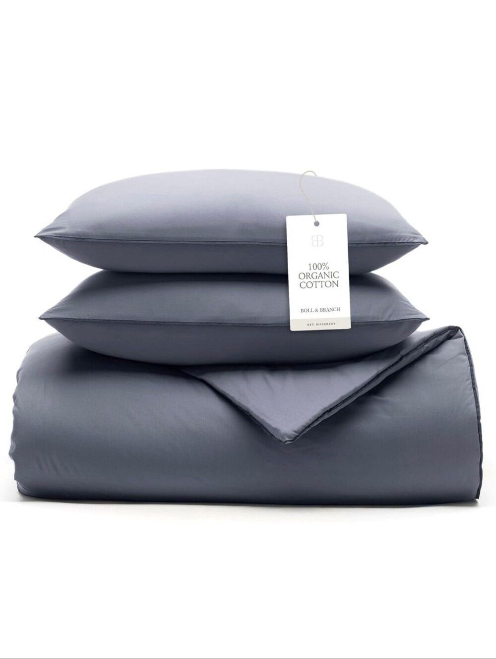 Boll & Branch Organic Cotton Twin Size Comforter And Sham Set